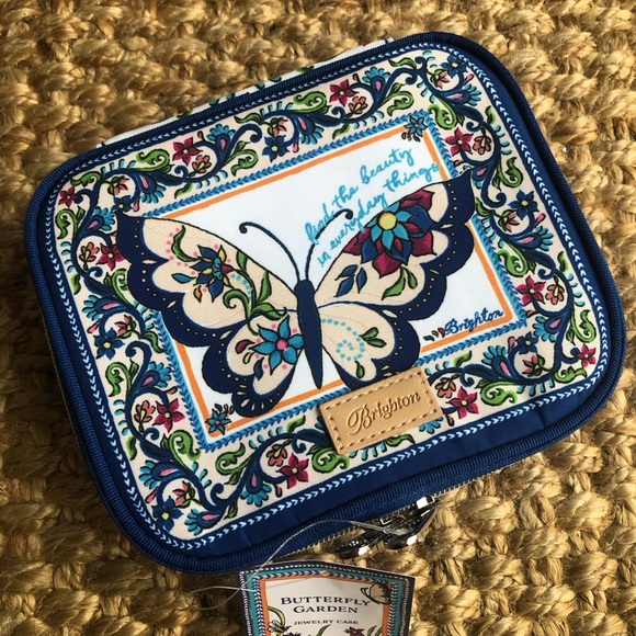 Brighton Handbags - New w Tag: Brighton Butterfly Garden Jewelry or Travel Case. 2024